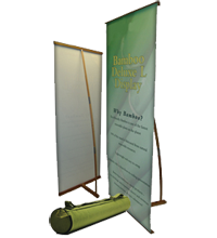 Bamboo L-Banner Stand